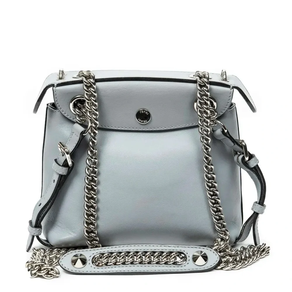 Fendi Small Back to School Backpack Light Blue - Picture 2 of 15